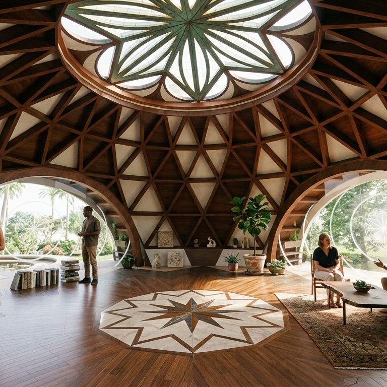 Interior del templo desde abajo