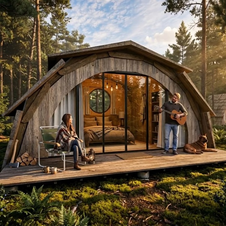 Cabaña modular hiper-ecológica